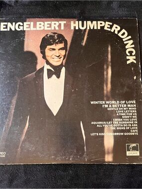 Engelbert Humperdinck Vintage Vinyl LP — Brown & Black Cover